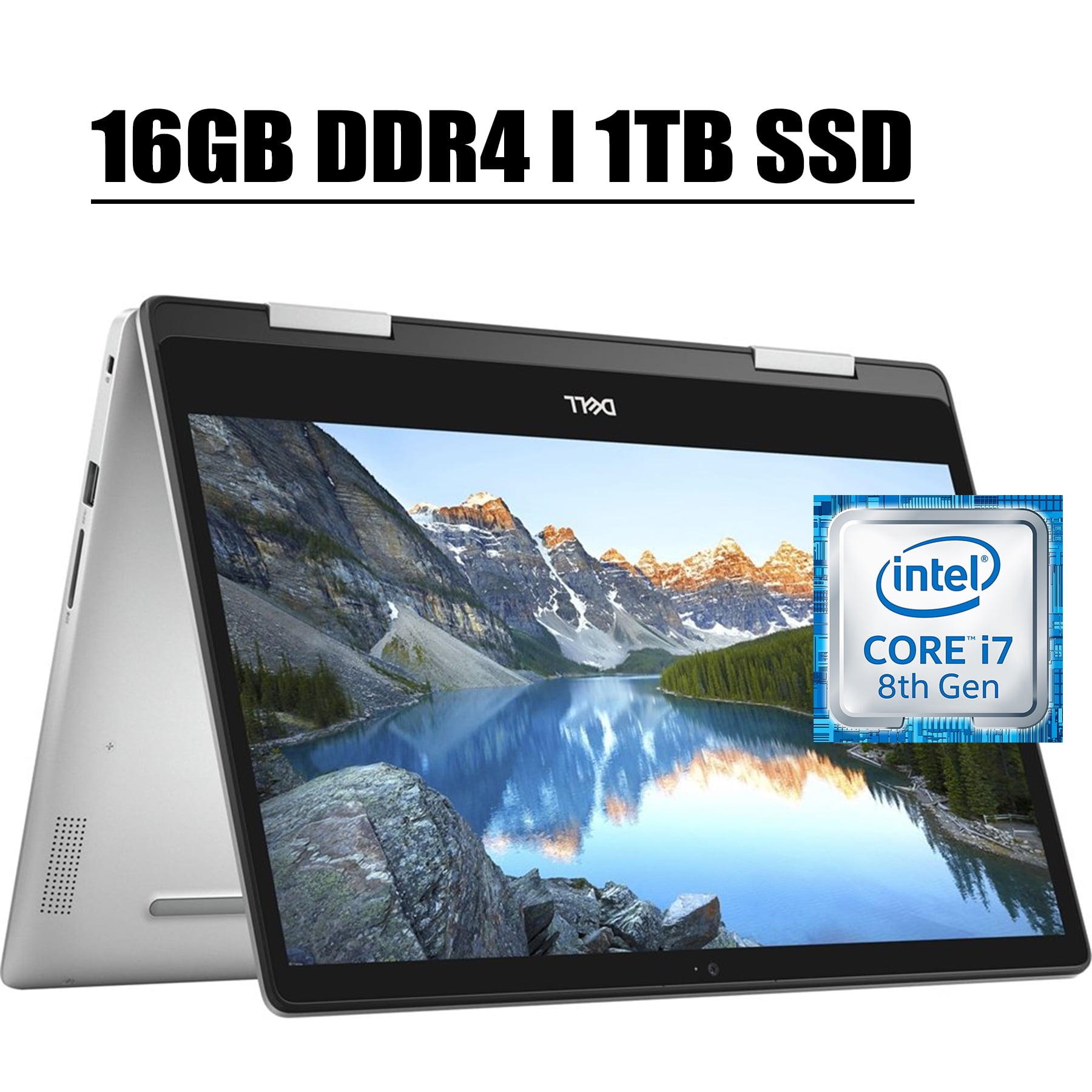 2020 Premium Dell Inspiron 14 5000 5482 2 in 1 Laptop Computer I 14'' Full  HD IPS Touchscreen I Intel Quad-Core i7-8565U I 16GB DDR4 1TB SSD I 