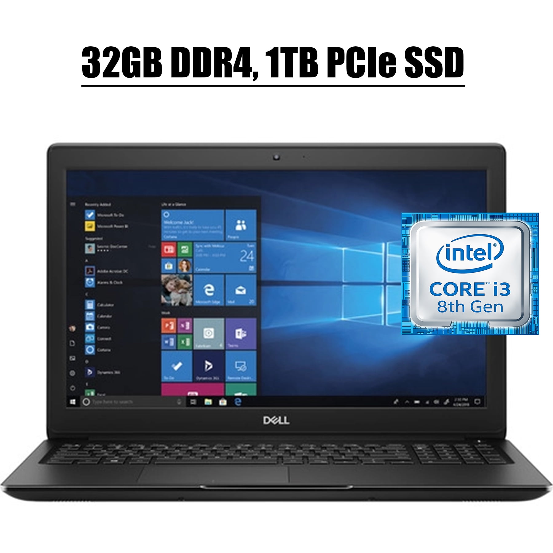2020 Premium Dell Latitude 3500 15 Laptop Computer 15.6 HD Display 8th Gen Intel Core i3 8145U 32GB RAM 1TB PCIe SSD USB C Webcam HDMI WiFi Bluetooth