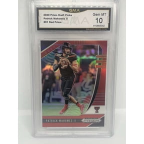 2020 Prizm Draft Picks Red #81 Patrick Mahomes II Texas Tech Raiders GMA 10 Panini Trading Card