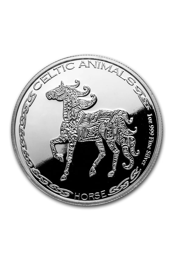 2020 Republic of Chad 1 oz Silver Celtic Animals: Horse