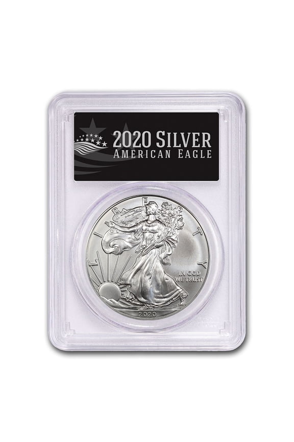 2020 (S) American Silver Eagle MS-70 PCGS (FS, Black Label)