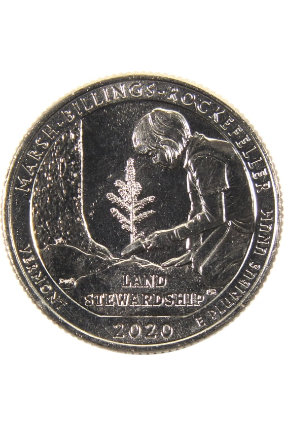 2020 S Marsh-Billings-Rockefeller National Park Quarter BU Clad Coin