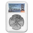 thumbnail image 1 of 2020 (S) Silver Eagle MS-70 NGC (ER, Golden Gate Bridge Label), 1 of 3