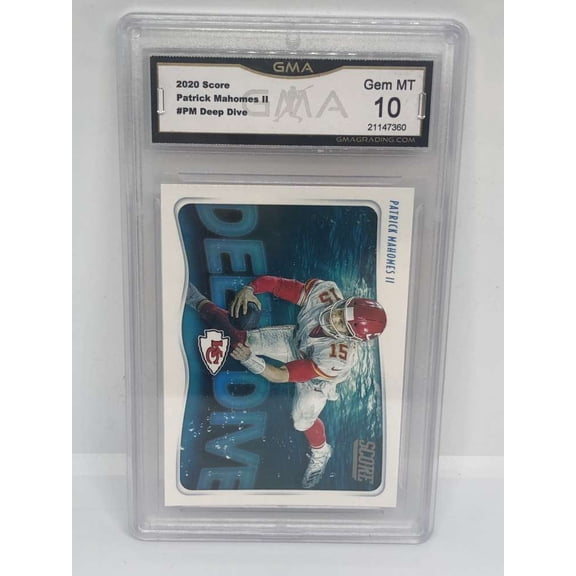 2020 Score Deep Dive #PM Patrick Mahomes II Kansas City Chiefs GMA 10 Panini Trading Card
