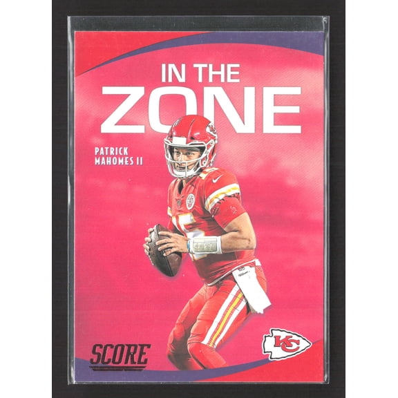 2020 Score Football In the Zone Football Card Panini Patrick Mahomes II IZ-PM Kansas City Chiefs