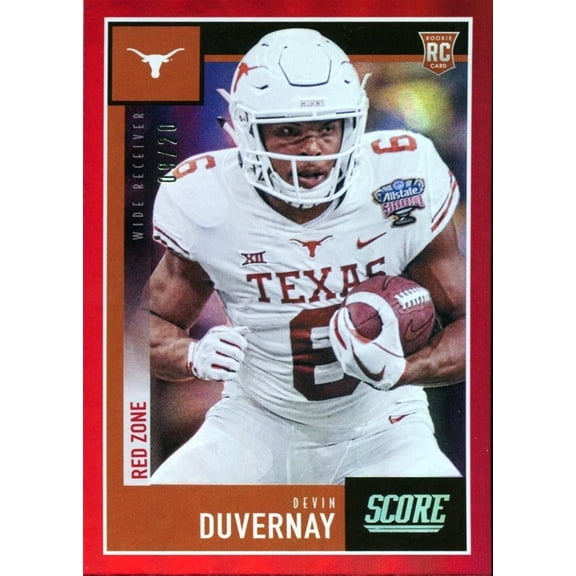 2020 Score Rookie Football Card Devin Duvernay #420 Near Mint Texas Longhorns