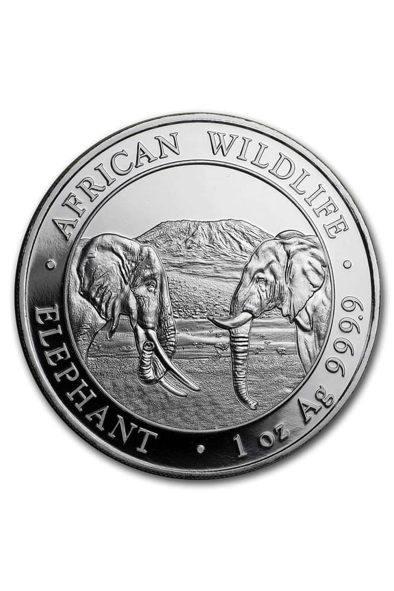 2020 Somalia 1 oz Silver Elephant BU