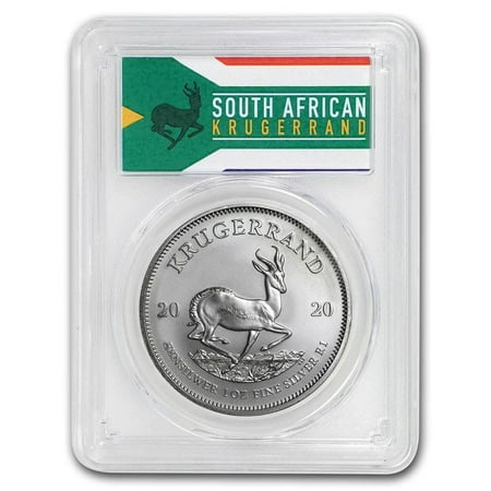 2020 South Africa 1 oz Silver Krugerrand MS-69 PCGS (FS)