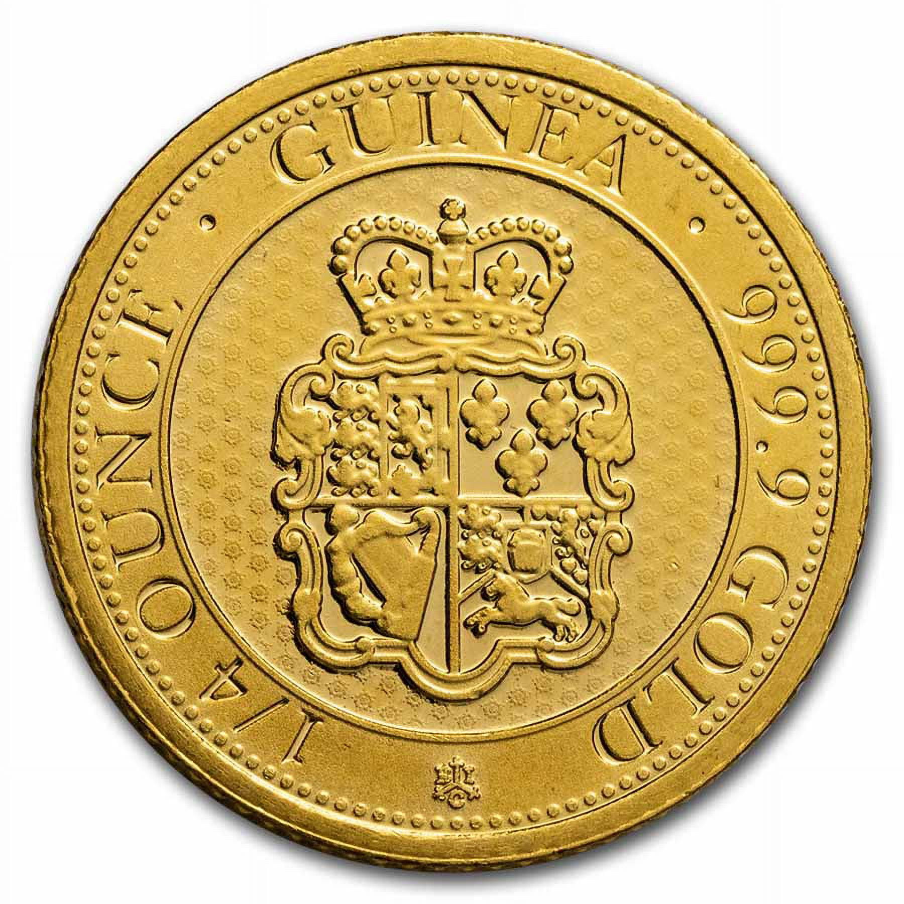 2020 St. Helena 1/4 oz Gold £25 Rose Crown Guinea BU