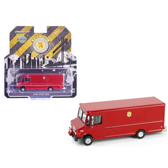 2020 Step Van with Traffic Cone Mounts "Village of Arlington Heights Public Works" Red "Hobby Exclusive" Series 1/64 Diecast Model Car by Greenlight