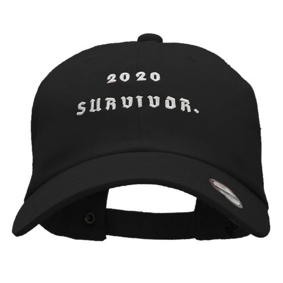 2020 Survivor Embroidered Unstructured Washed Cap - Black OSFM