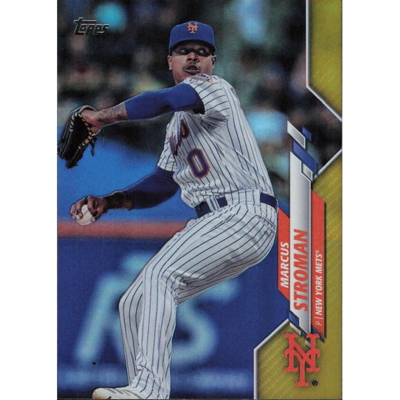 2020 TOPPS GOLD FOIL #555 MARCUS STROMAN NEW YORK METS
