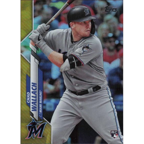 2020 TOPPS GOLD FOIL #658 CHAD WALLACH RC MIAMI MARLINS
