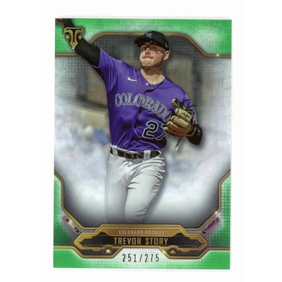 2020 TOPPS TRIPLE THREADS EMERALD #33 TREVOR STORY /275 COLORADO ROCKIES