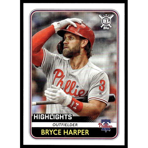 2020 Topps Big League Baseball Card Bryce Harper Philadelphia Phillies #290 Near Mint or Better