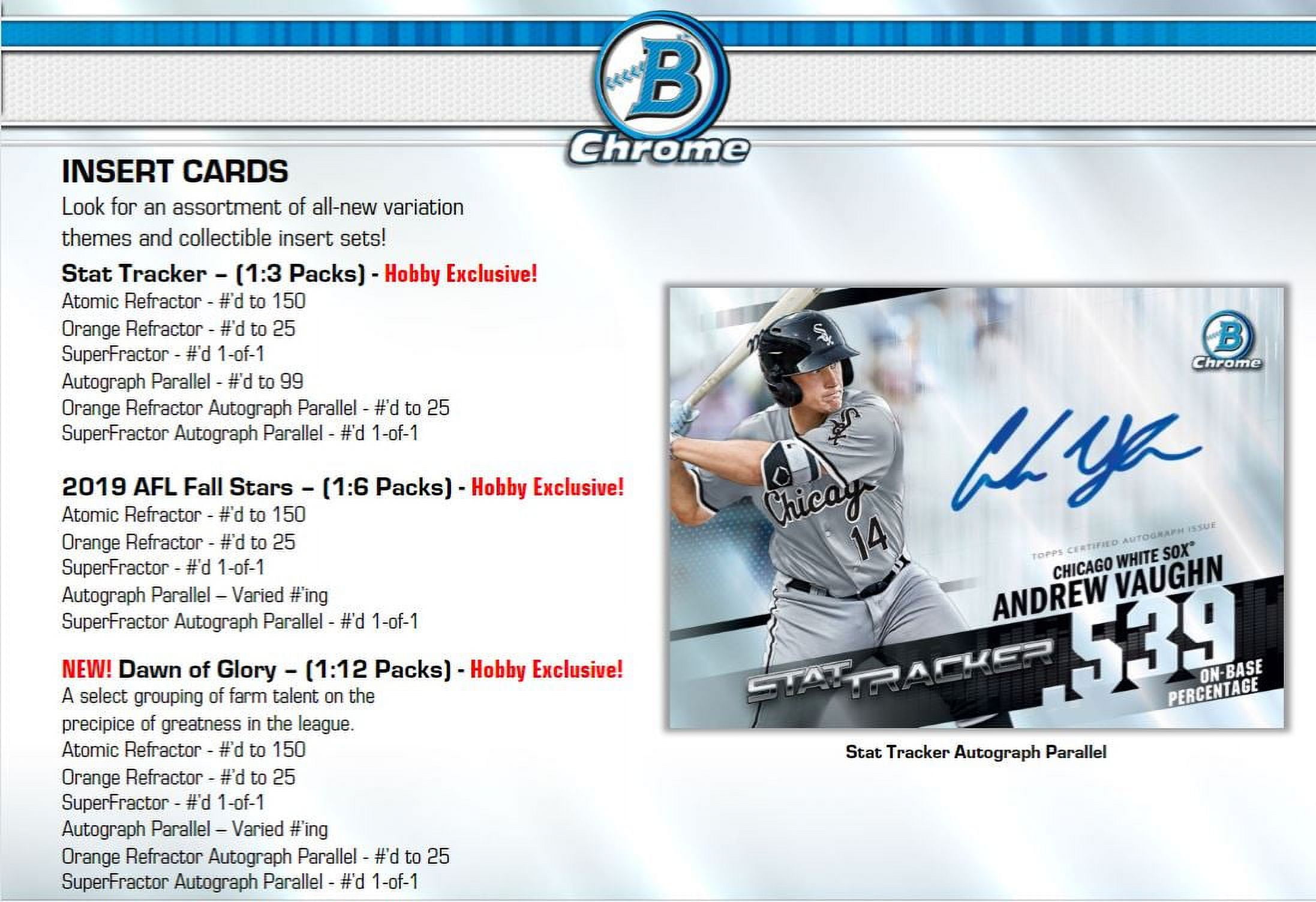 Topps 2020 Bowman Chrome MLB Baseball Trading Cards Mega Box, Mojo