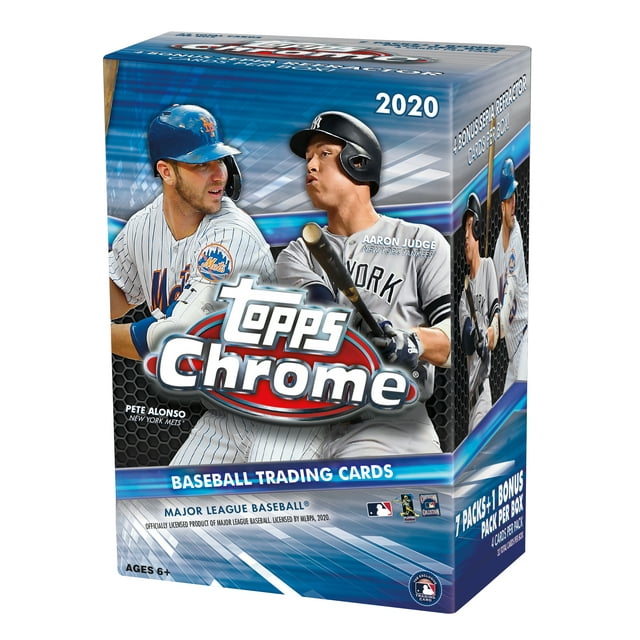 2020 Topps Chrome MLB Baseball Trading Cards Blaster Box 28 Cards + 1