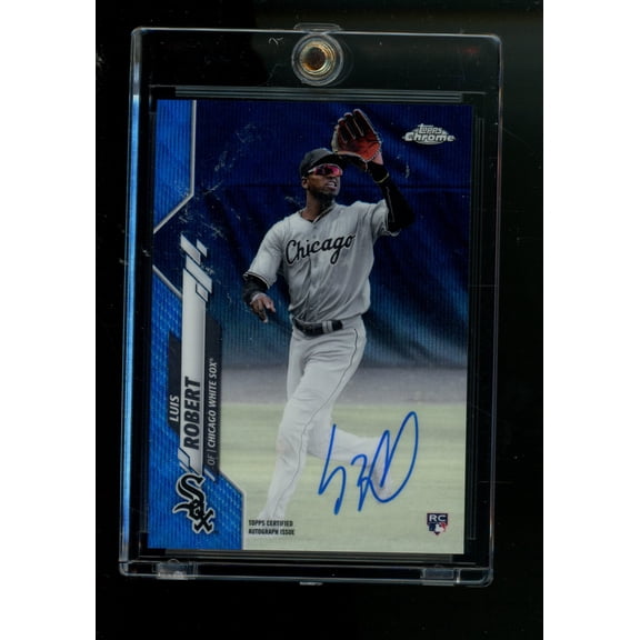 2020 Topps Chrome Rookie Autographs RA-LR Luis Robert Auto RC 140/150 Chicago White Sox Baseball Card