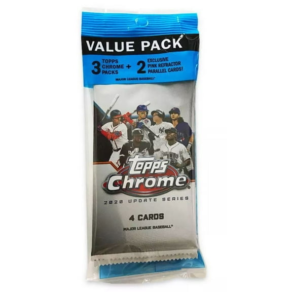 2020 Topps CHROME Update Series Baseball Trading Cards Fatpack