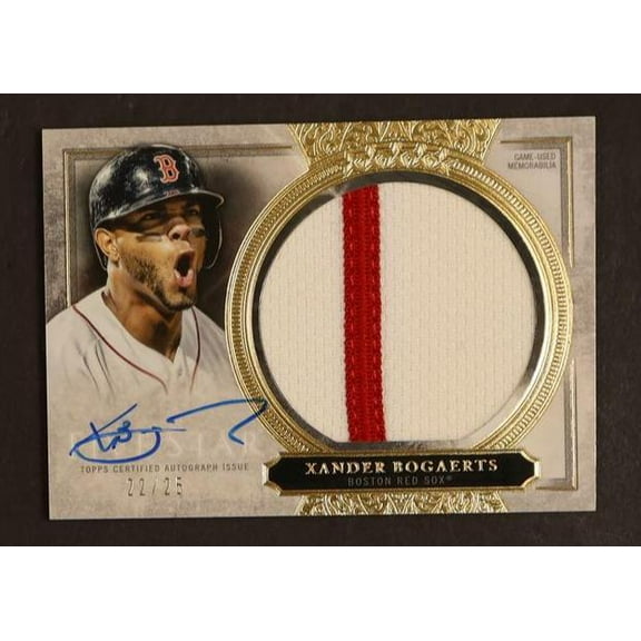 2020 Topps Five Star Autographed Jumbo Patch Xander Bogaerts #AJP-XBO Auto /25