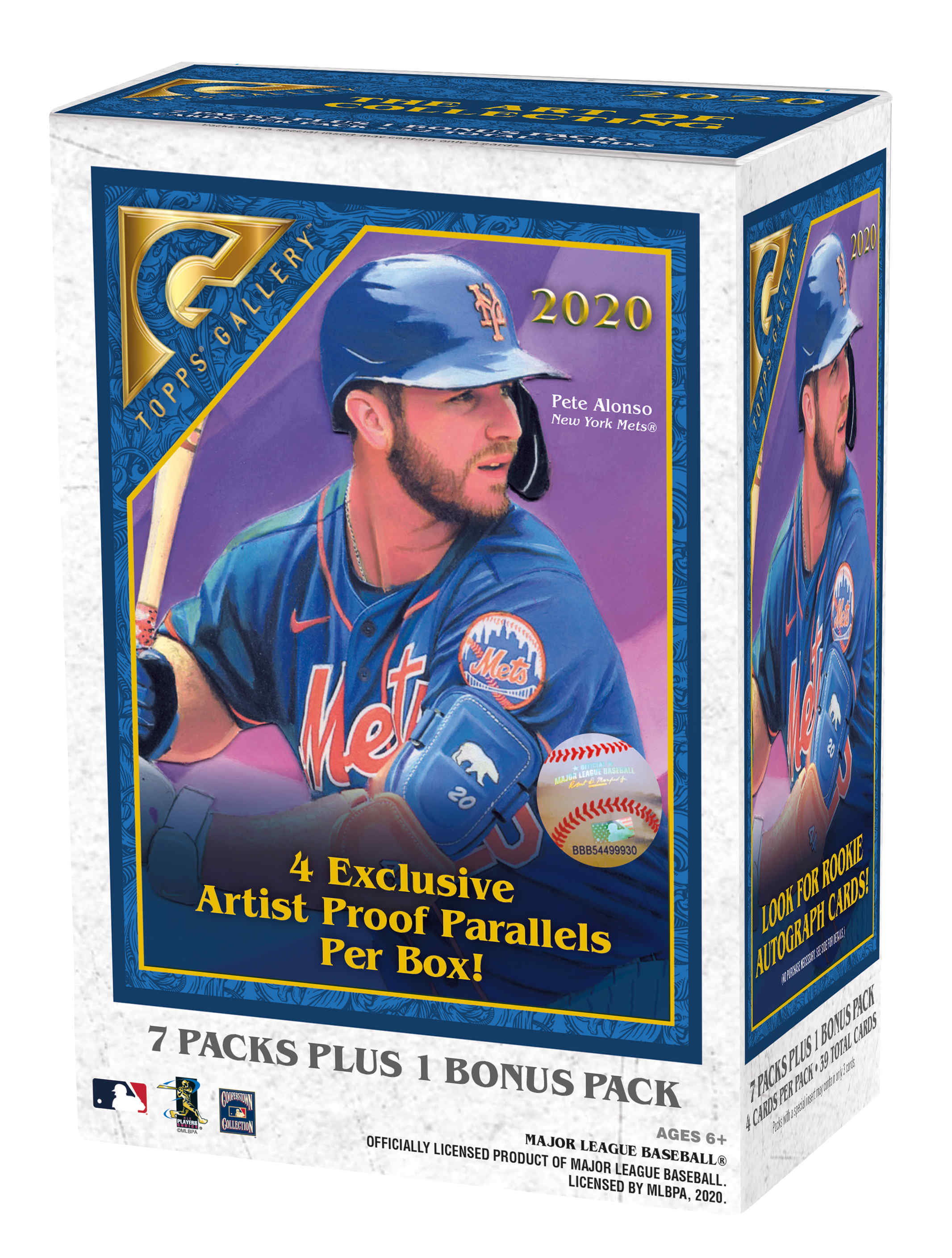 2020 Topps Gallery MLB Baseball Trading Cards Blaster Box- 28 Cards + 1 Exclusive Artist Profile Parallel 4 Pack - image 1 of 2