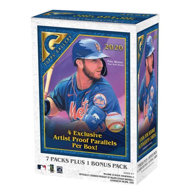 2020 Topps Gallery MLB Baseball Trading Cards Blaster Box- 28 Cards + 1 Exclusive Artist Profile Parallel 4 Pack