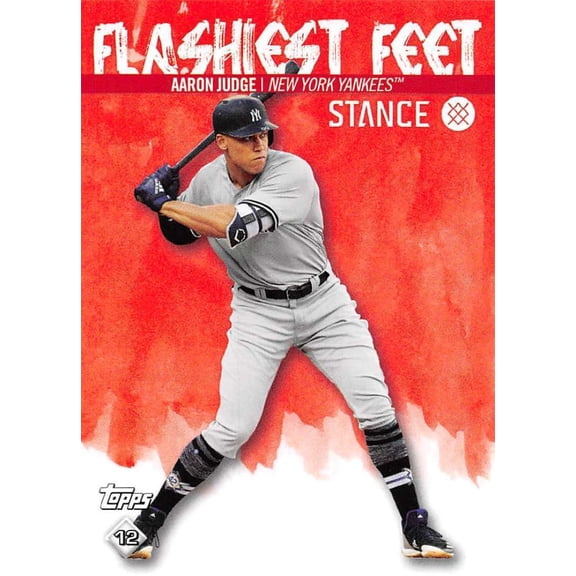 2020 Topps MLB Sticker Baseball #12 Aaron Judge New York Yankees Sticker Back #194 Jack Flaherty St. Louis Cardinals MLB Baseball Peelable Sticker Tra