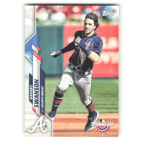 2020 Topps Opening Day Image Variations #116 Dansby Swanson SP Short Print Atlanta Braves MLB Baseball Trading Card