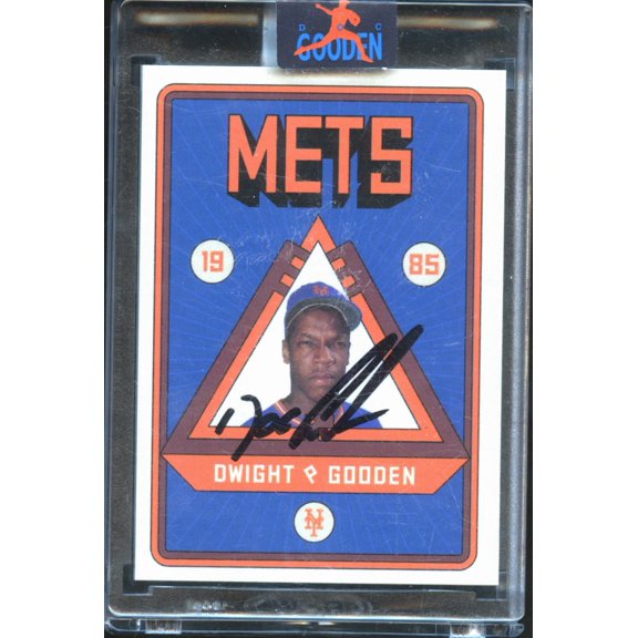 2020 Topps Project 2020 Dwight Gooden #106 New York Mets MLB Autographed Baseball Trading Card