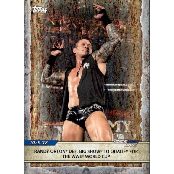 2020 Topps Road to WrestleMania Foil #66 Randy Orton Big Show Qualify World Cup