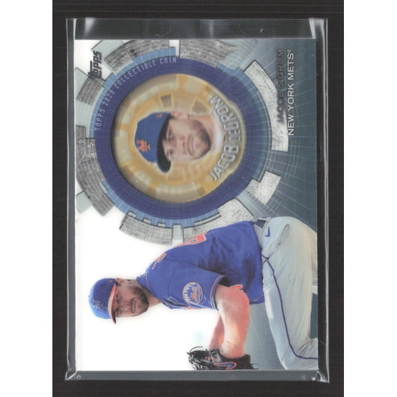 2020 Topps Update Series Jacob deGrom New York Mets TBC-JD Commemorative Coin Baseball Card
