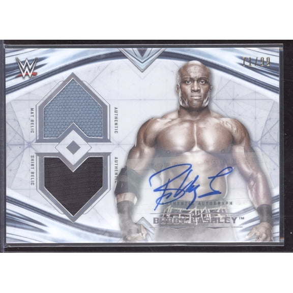 2020 Topps WWE Undisputed Bobby Lashley #DRA-BO /99 Dual Relic Autographed Wrestling Trading Card