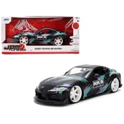 2020 Toyota GR Supra "HKS" Matt Black with Graphics "JDM Tuners" Series 1 24 Diecast Model Car by Jada