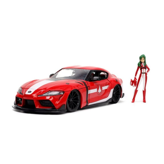 2020 Toyota Supra w/Miriya Sterling Figure, ROBOTECH - Jada Toys 33679 - 1/24 scale Diecast Car