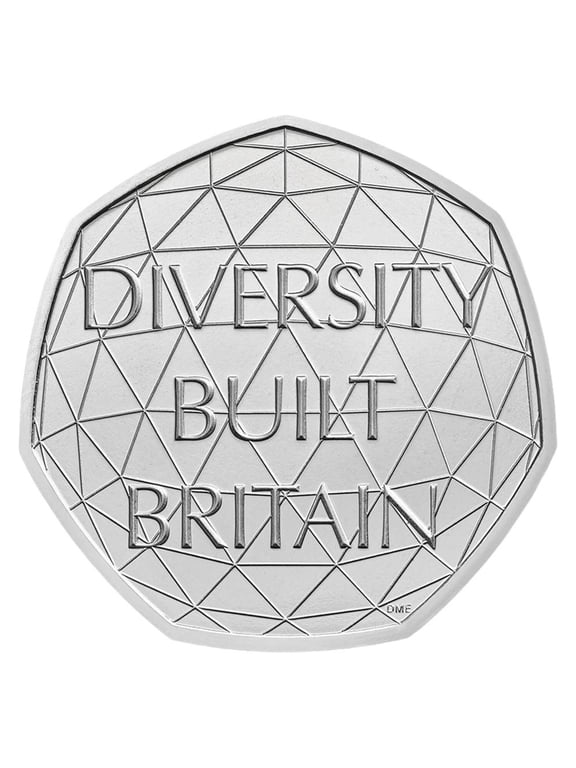 2020 U.K. 50p Celebrating British Diversity 8g CuNi Coin BU