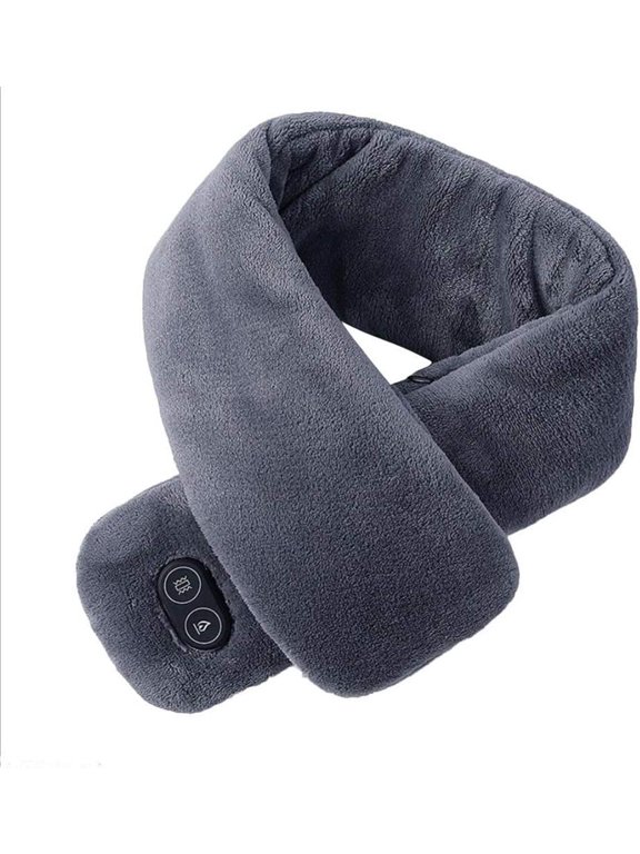2020 USB Heated Men Winter Scarf Shawl Foreign Trade Women Smart Heating Solid Color Vibration Massage Scarf Multiple Colors (Color : A)