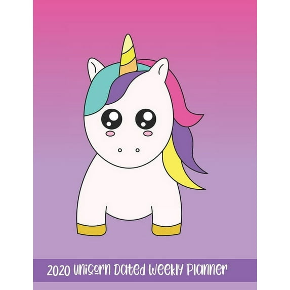 2020 Unicorn Dated Weekly Planner: Weekly Planner with Monthly and Weekly Pages, Unicorn Coloring Pages, and Journaling Pages (Paperback)