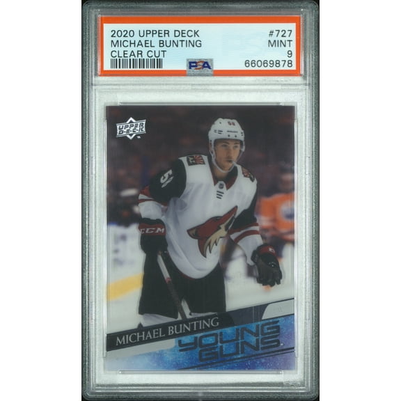 2020 Upper Deck Michael Bunting #727 Clear Cut PSA 9