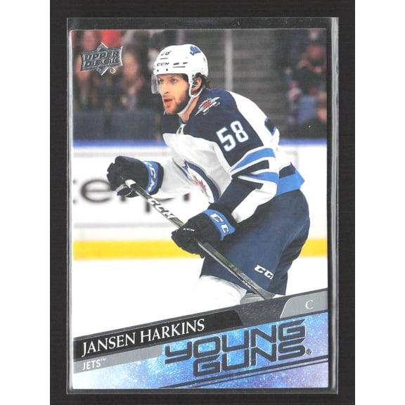 2020 Upper Deck Series 1 Young Guns Jansen Harkins #229 Winnipeg Jets Hockey Card Winnipeg Jets NHL Ice Hockey Trading Card