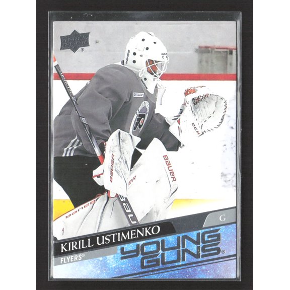 2020 Upper Deck Series 1 Young Guns Kirill Ustimenko #245 Philadelphia Flyers Ice Hockey Card Philadelphia Flyers NHL Ice Hockey Trading Card