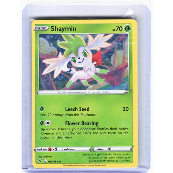 2020 Vivid Voltage Shaymin Holo Holo Rare Sealed #15 English Pokemon Card