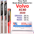 thumbnail image 1 of 2020 Volvo XC40 Beam Blade Wipers (Set of 3) w/Rear Wiper, 1 of 3