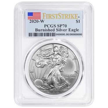 2025 $1 American Silver Eagle PCGS MS70 – 1oz Pure Silver, First Strike Flag Label, US Mint
