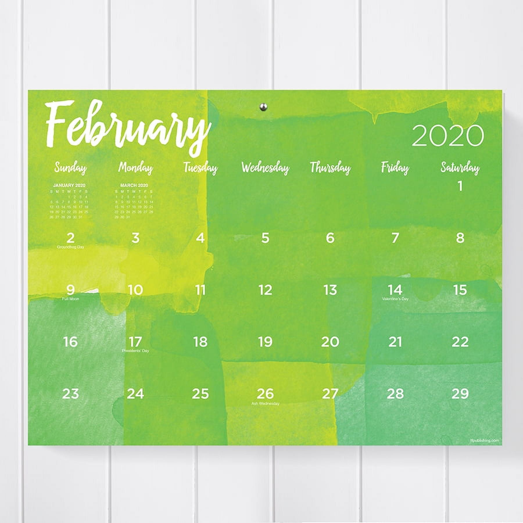 2020 Watercolor Mini Desk Pad Calendar