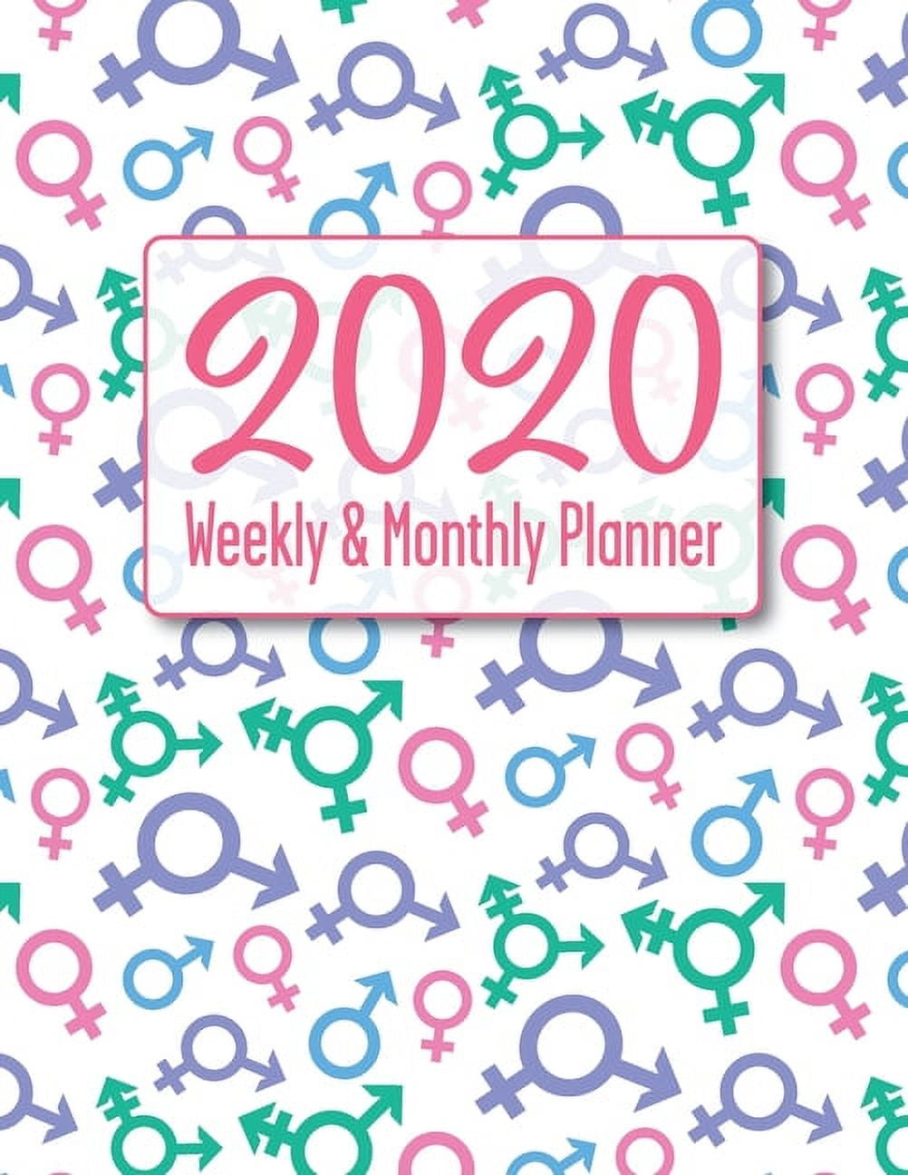 2020 Weekly and Monthly Planner Equality LGBTQ Themed Full Calendar