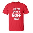 thumbnail image 1 of 2020 What A Ruff Year Unisex Short Sleeve T-shirt-Red-medium, 1 of 4