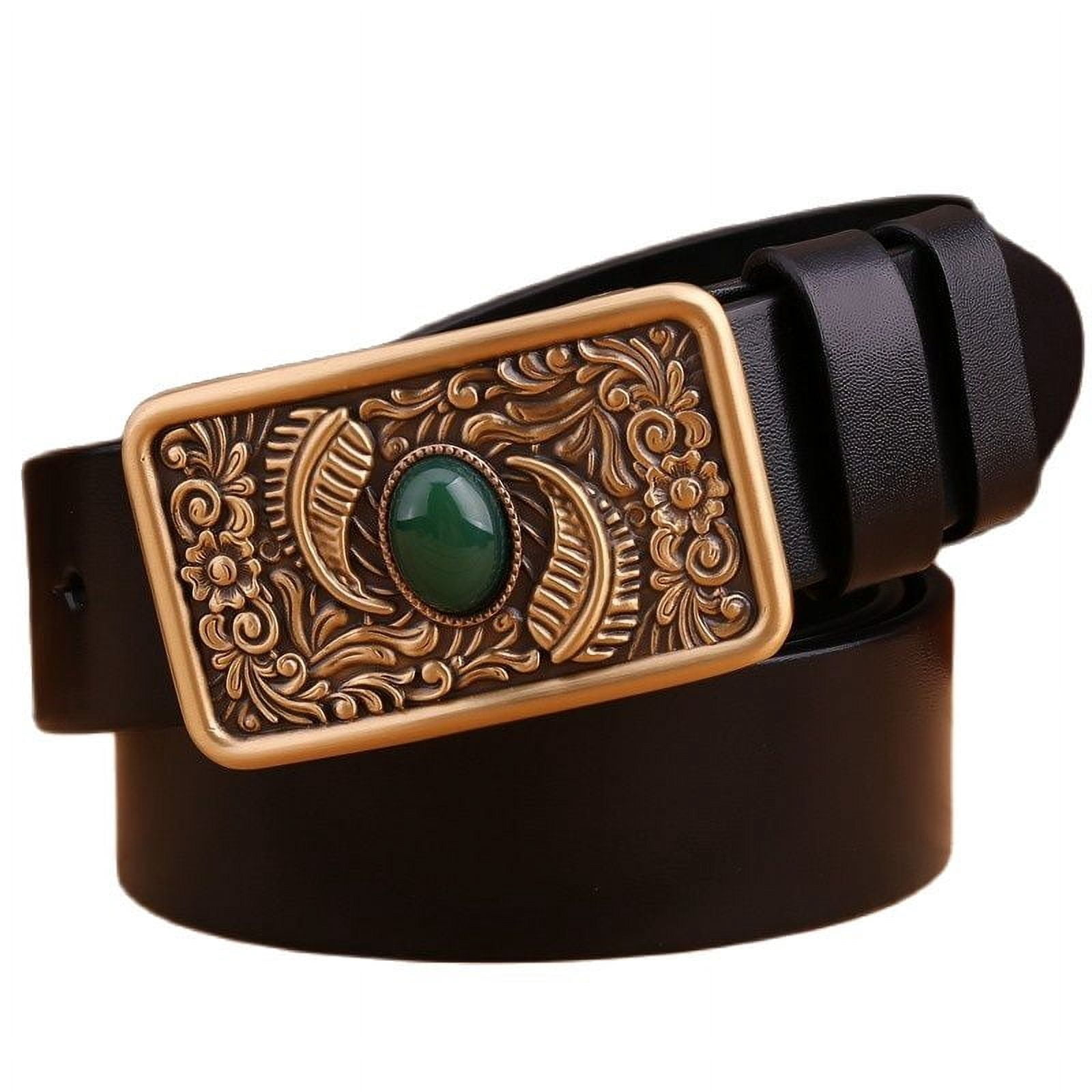 2020 new rhinestone belt men high quality belts for women luxury leaf ...