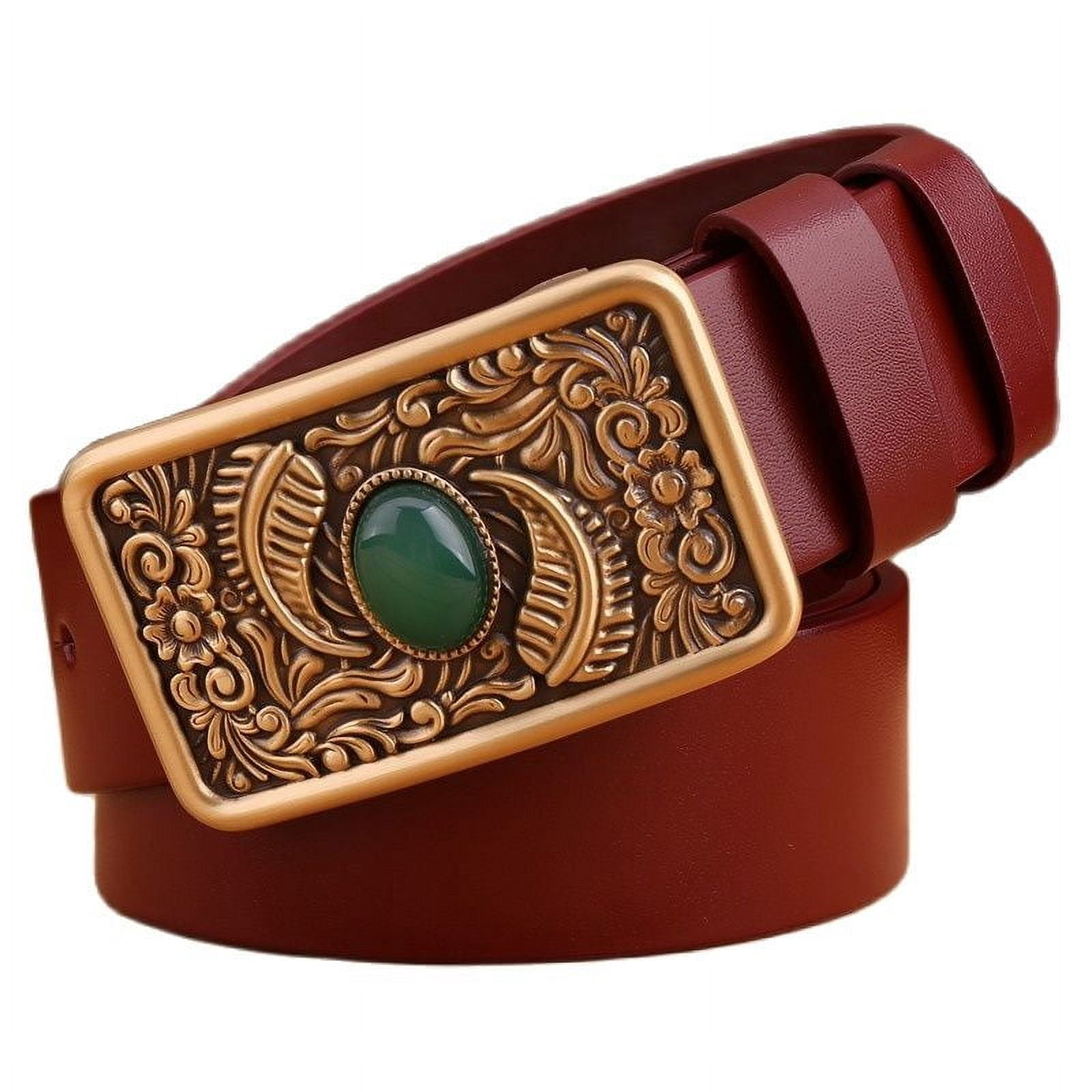 2020 new rhinestone belt men high quality belts for women luxury leaf ...