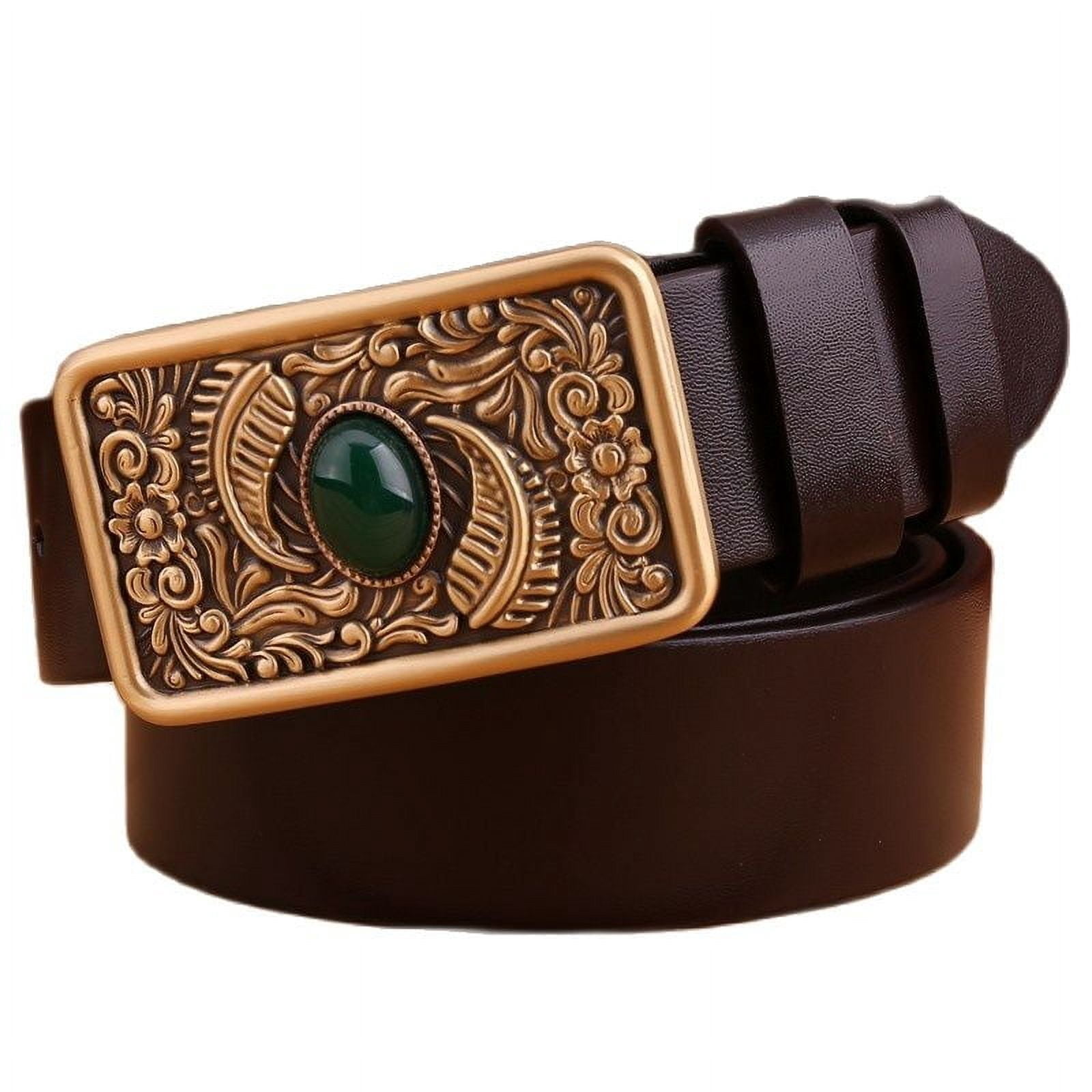 2020 new rhinestone belt men high quality belts for women luxury leaf ...
