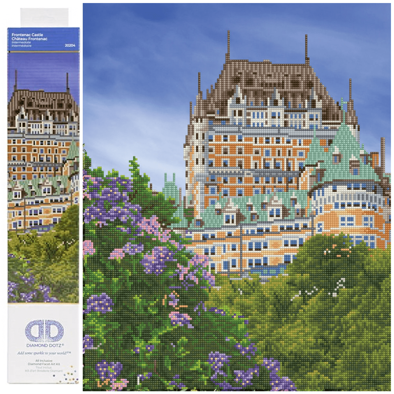 Diamond Dotz Chateau Frontenac Diamond Painting Kits for Adults - Diamond Art Kits a Relaxing Creative Craft Kit with Dotz Gems